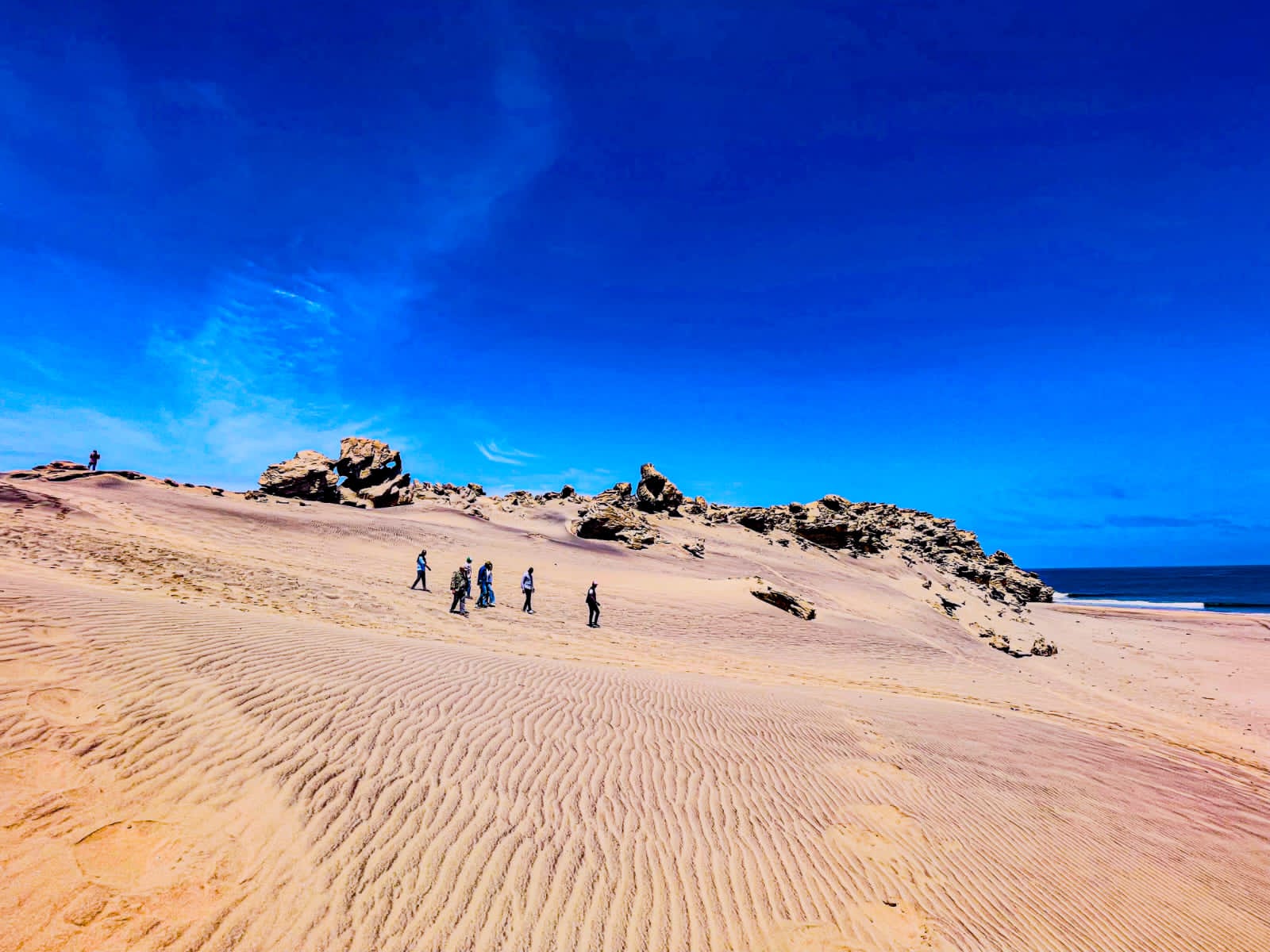 Deserto do Namibe ao pôr do sol